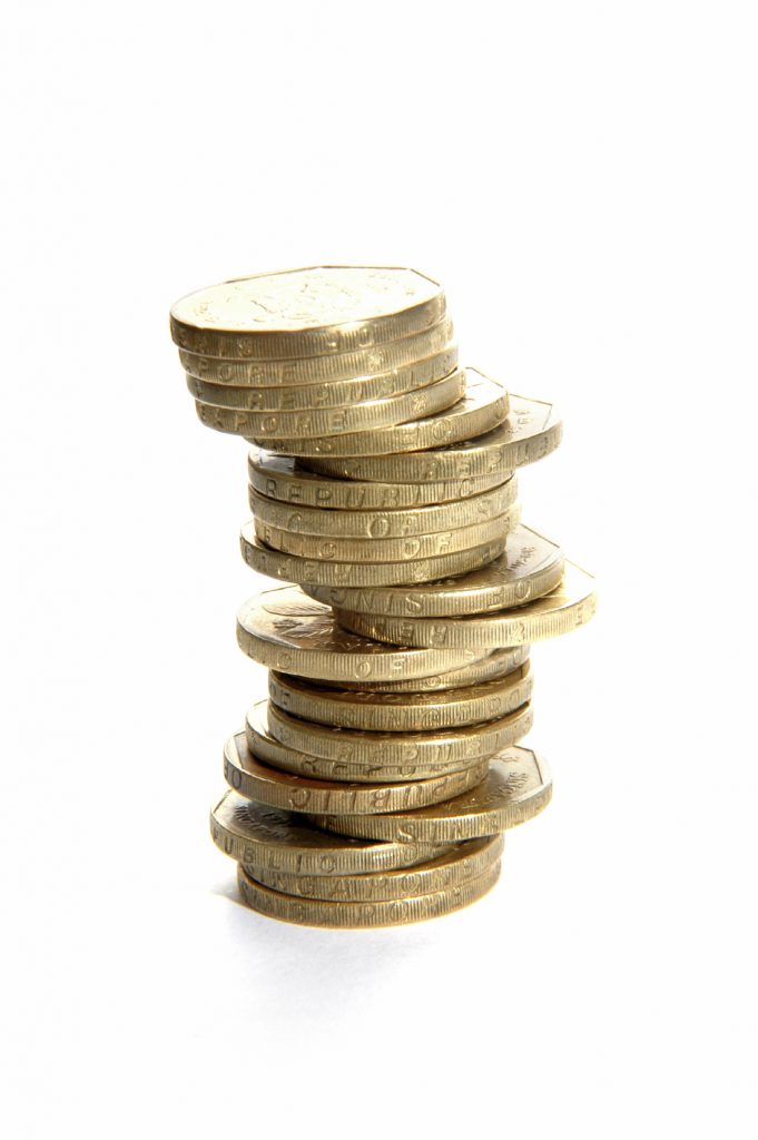 Single stack of coins