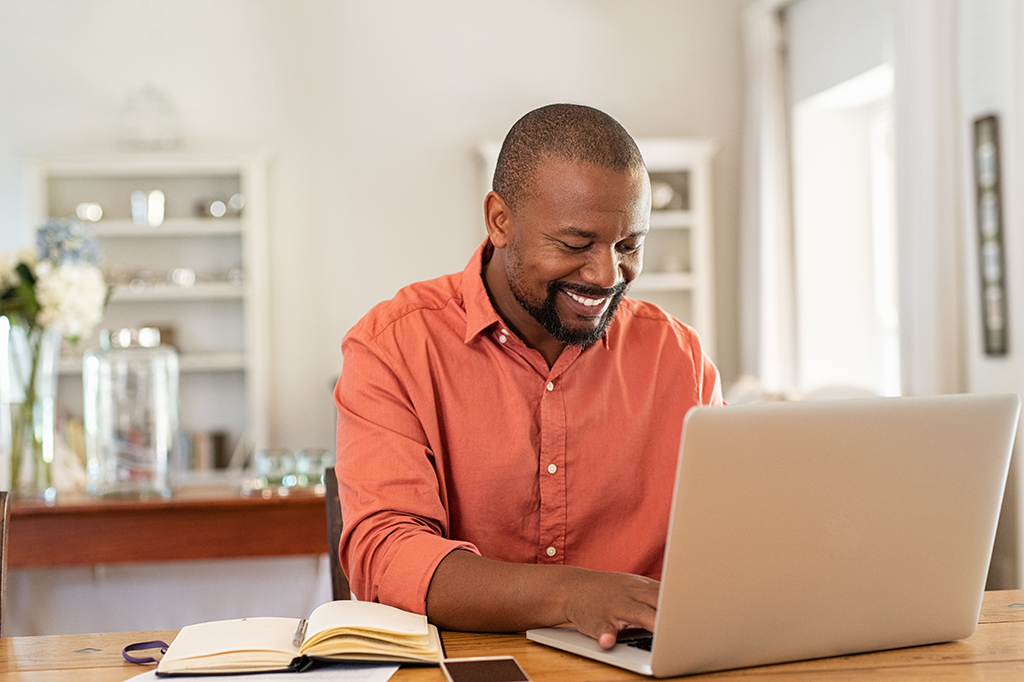 Man working from home